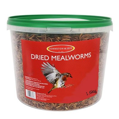 Johnston & Jeff  Dried Mealworms 1.6kg TUB