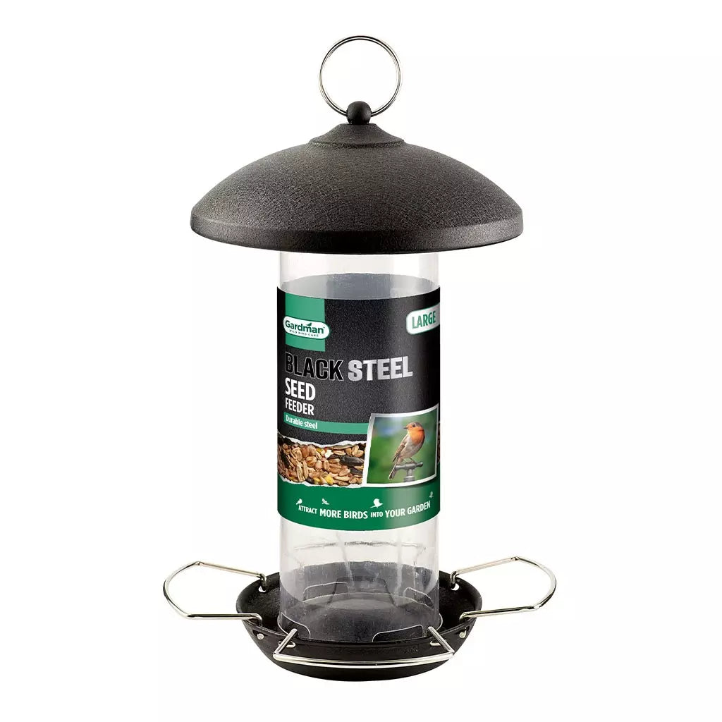 Gardman Black Steel Large Seed Feeder (A01513)